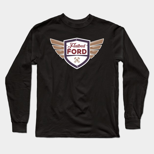 Flatbed Ford Logo Shirt Long Sleeve T-Shirt by Mgillespie02134